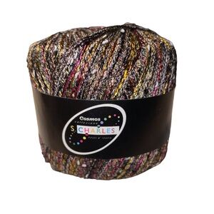 Tahki S. Charles Cosmos Metallic Worsted Viscose Blend Yarn 1153 Silver Multi